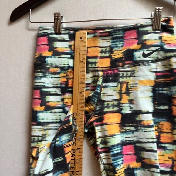 Nike Dri Fit Multicolor running workout yoga leggings Sz S - Picture 10 of 11